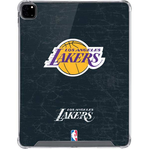 NBA Los Angeles Lakers Black Primary Logo iPad Pro 12.9in (2020) Clear Case